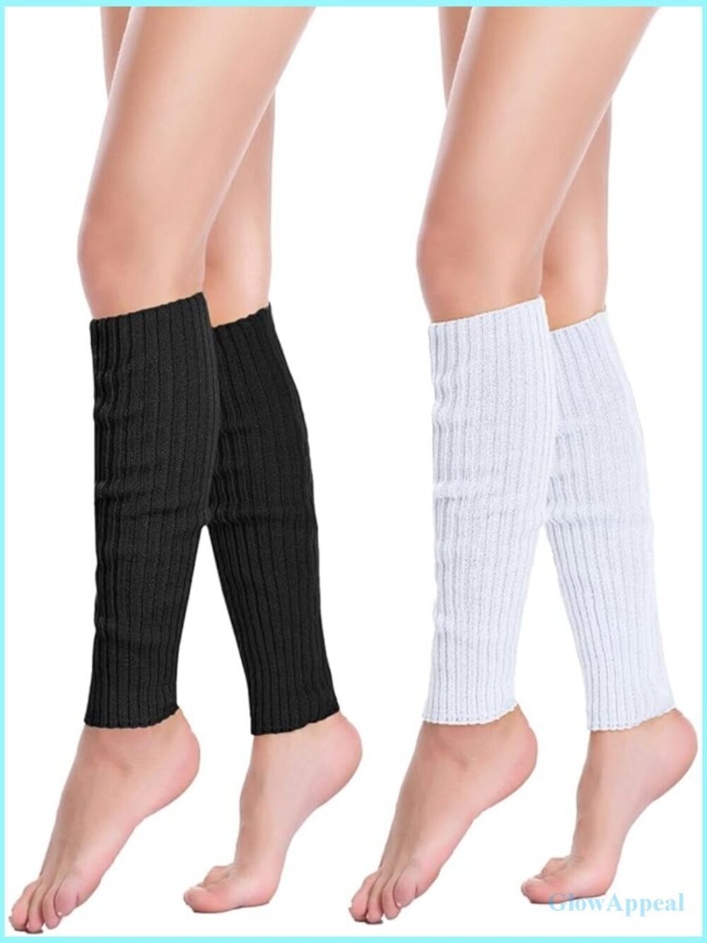 Ribbed Knitted Leg Warmers Y2K Long Boot Socks Dance Yoga Sports